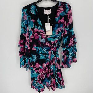 Charles Henry Women's Floral Wrap Style Dress